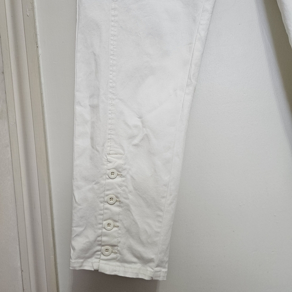 Sundance Gillian Pants High Rise Tapered Pants in White Cream Size 14 - Picture 9 of 12